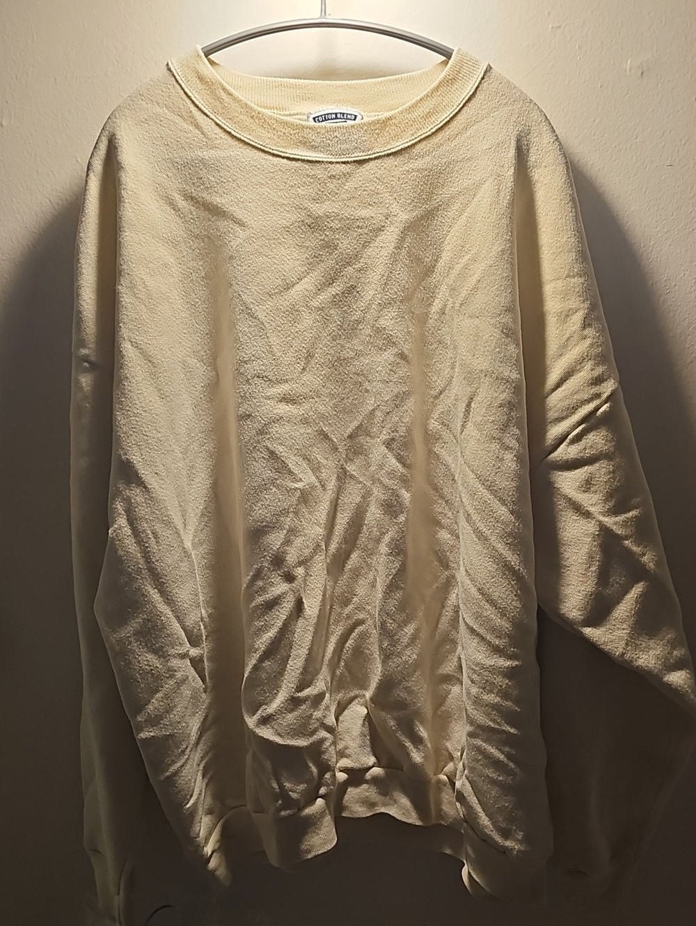Lee Men's Crewneck Sweater in Cream